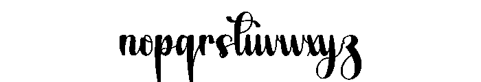 Handmade Grandma Font LOWERCASE