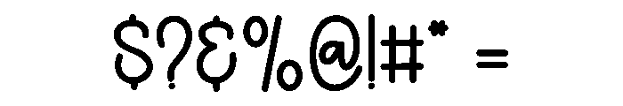 Handmade Headline Font OTHER CHARS