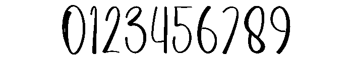 Handmade January Font OTHER CHARS