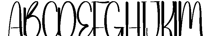 Handmade January Font UPPERCASE