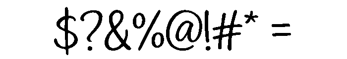 Handmade Joy Font OTHER CHARS