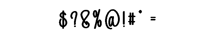 Handmade Minimalis Font OTHER CHARS