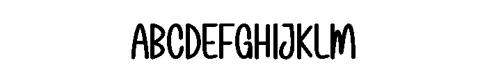 Handmade Minimalis Font UPPERCASE
