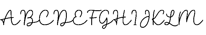 Handmade Script Font UPPERCASE