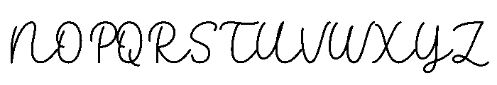 Handmade Script Font UPPERCASE