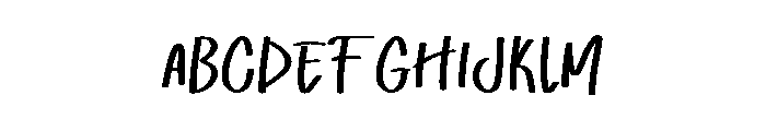 Handmade Variation Font UPPERCASE