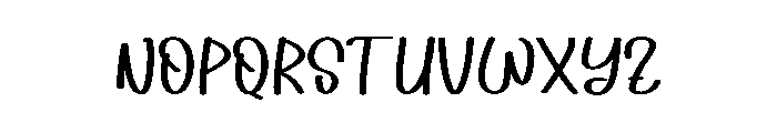 Handmade Variation Font LOWERCASE