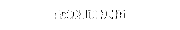 Handmade Wedding Font UPPERCASE
