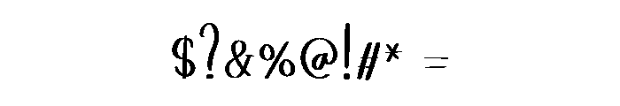 Handmade3 Font OTHER CHARS