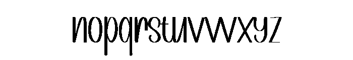 Handmade3 Font LOWERCASE