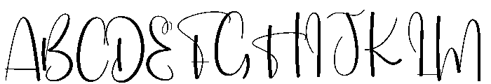 Handmading Font UPPERCASE