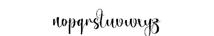 Handmading Font LOWERCASE