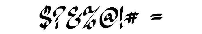 Handoria Font OTHER CHARS