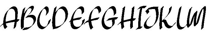 Handoria Font UPPERCASE