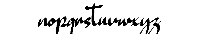 Handoria Font LOWERCASE