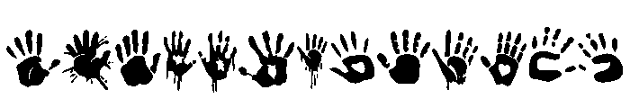 Handprint Set Font LOWERCASE