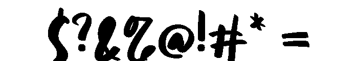 Handrawn Rossella Regular Font OTHER CHARS