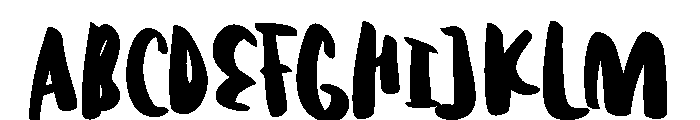 Handrawn Rossella Regular Font UPPERCASE