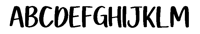 Handry Font UPPERCASE