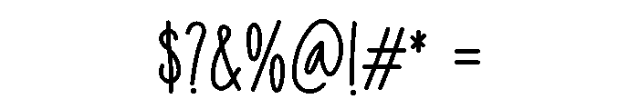 Handscrib Font OTHER CHARS