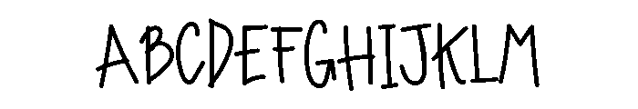 Handscrib Font UPPERCASE