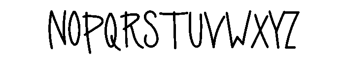 Handscrib Font UPPERCASE