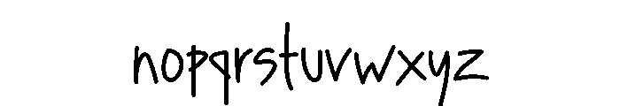 Handscrib Font LOWERCASE