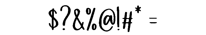 Handship Font OTHER CHARS