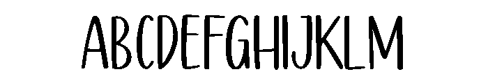 Handship Font UPPERCASE