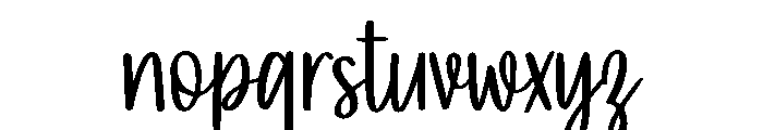 Handship Font LOWERCASE