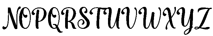Handsome Stylish Regular Font UPPERCASE