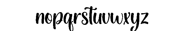 Handsome Stylish Regular Font LOWERCASE
