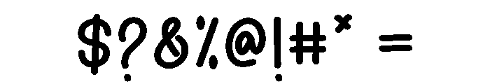 Handsome3 Font OTHER CHARS