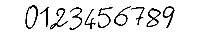 Handwrite01 Font OTHER CHARS