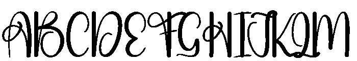 Handwriteen Font UPPERCASE