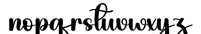 Handwriteen Font LOWERCASE