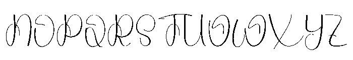 Handwriting Maddison Font UPPERCASE
