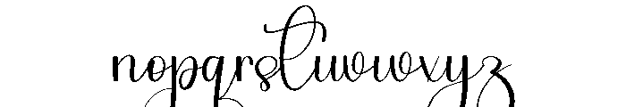 Handwriting Maddison Font LOWERCASE