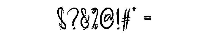 Handwriting Practice Font OTHER CHARS