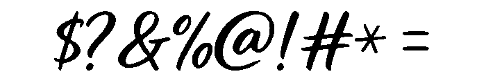 Handwriting Signature Font OTHER CHARS