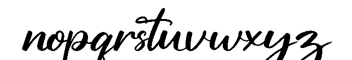 Handwriting Signature Font LOWERCASE