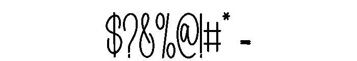 Handwriting Stylish Font OTHER CHARS