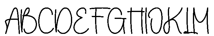 Handwriting Stylish Font UPPERCASE