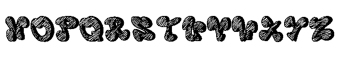 Handwriting cute Font UPPERCASE