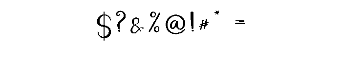Handwriting2 Font OTHER CHARS