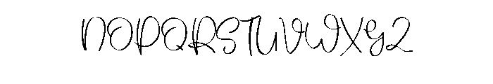 Handwriting2 Font UPPERCASE
