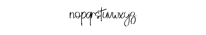 Handwriting2 Font LOWERCASE