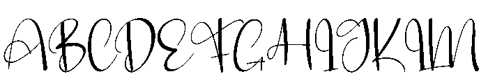 HandwritingRaspberry Font UPPERCASE