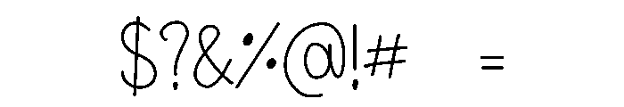 Handwritten Classic Font OTHER CHARS