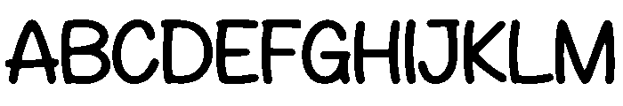 Handwritten Monoline Font UPPERCASE